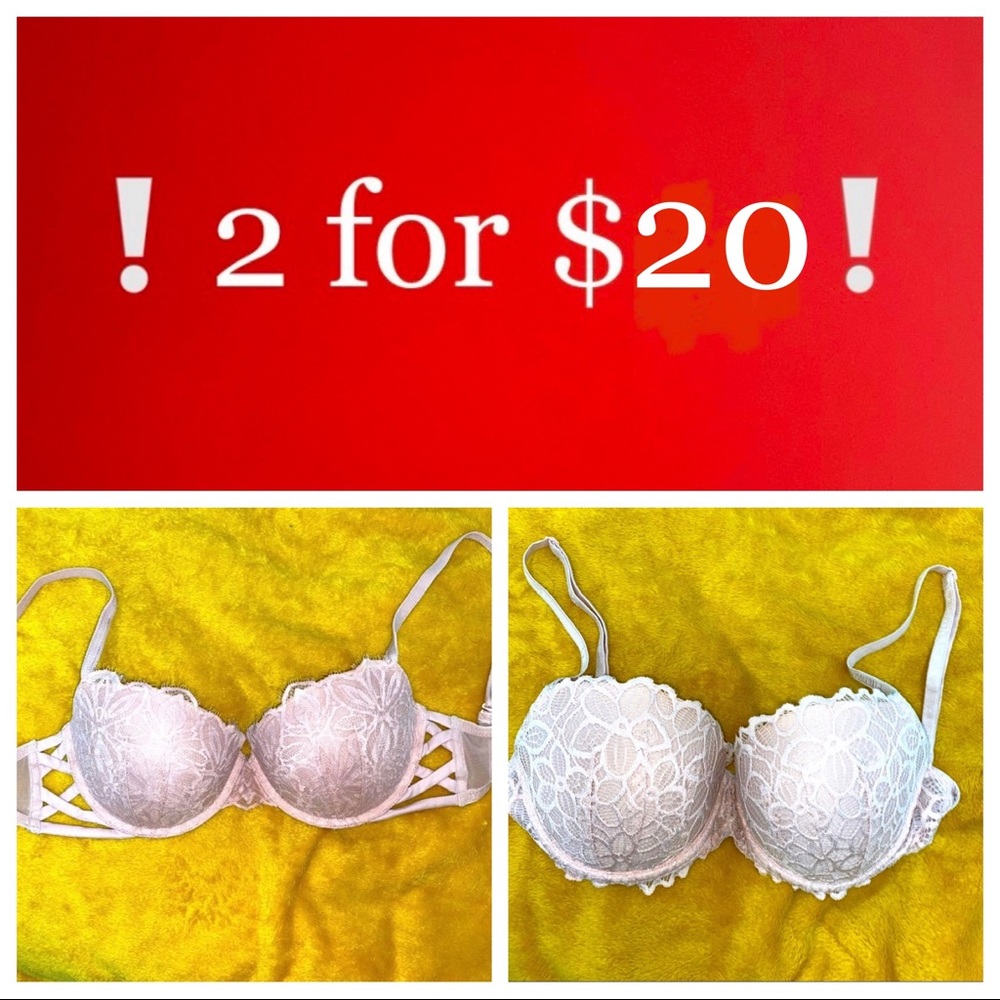 2 for $20 32DD Vs Pink Lace Date Push Up